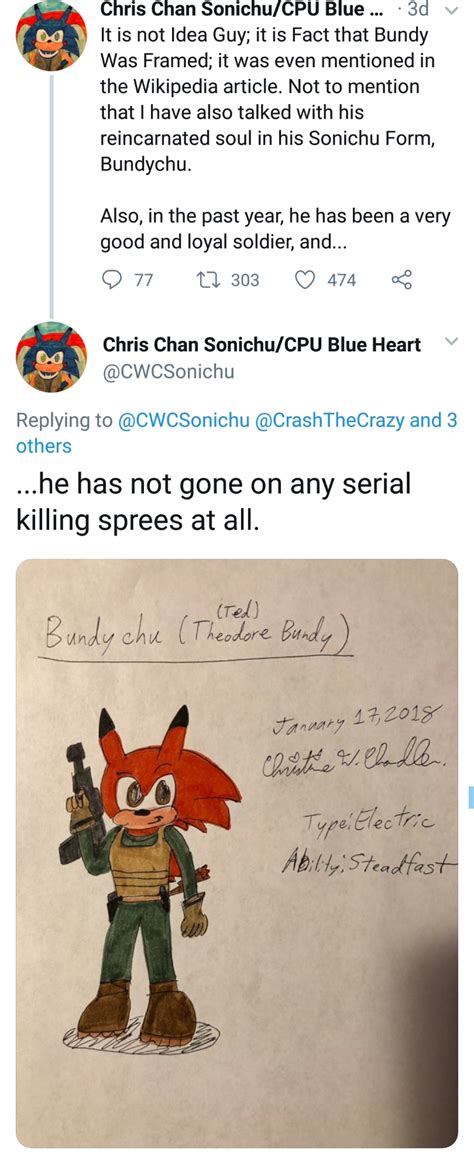 Chris Chandler Of Sonichu Fame Defended Serial Killer