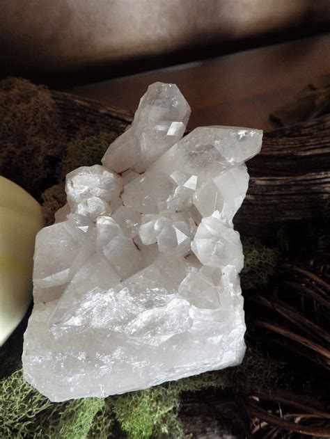 Natural Quartz Wcrystal Cluster Medium Raw Crystals Quartz Etsy
