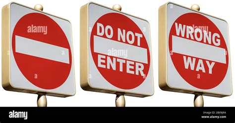 No Entry One Way Street High Resolution Stock Photography And Images