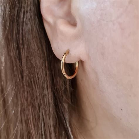 Simple Small Hoop Earrings By Misskukie
