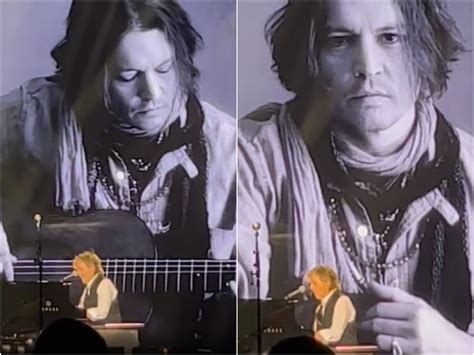 Paul Mccartney Plays Clip Of Johnny Depp During Performance Of “my