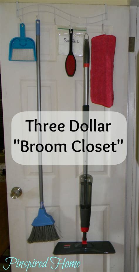 See how we can transform your space this diy broom closet / utility cabinet features a vertical partition to create space for your brooms and mops on one side. Pinspired Home: Improvised Broom Closet