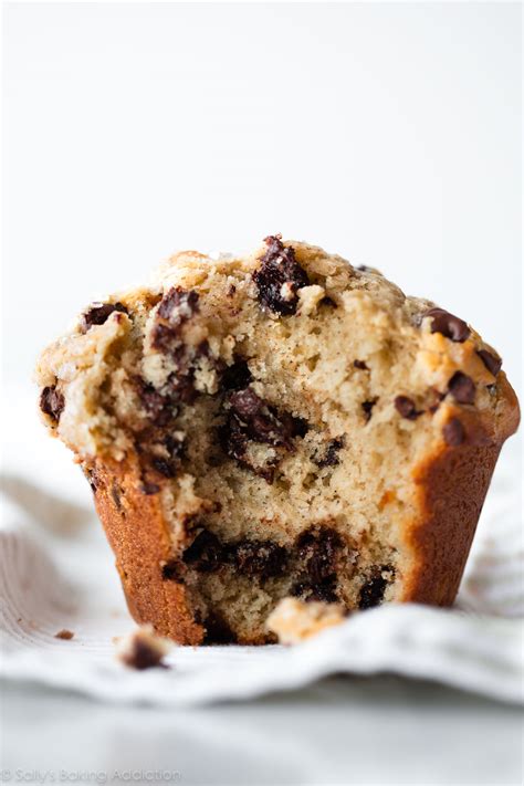 Chocolate chip muffins are quick, easy and delicious to make from scratch. Bakery-Style Chocolate Chip Muffins | Sally's Baking Addiction