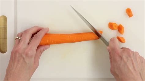 How To Roll Cut Carrots Youtube