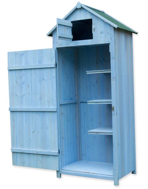 Woodside Wooden Sentry Box Beach Hut Outdoor Garden Storage Cupboard