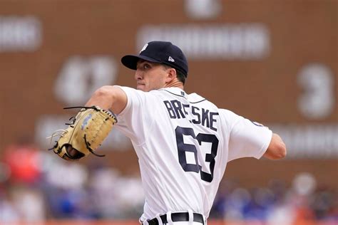 Detroit Tigers Edge Blue Jays Behind Beau Brieskes First Win The