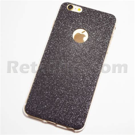 Dark Grey Glitter Iphone 6 Plus Iphone 6s Plus Soft Case Retailite