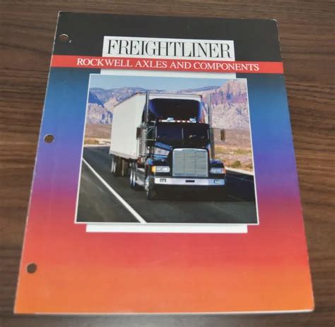 1989 Freightliner Truck Rockwell Axles And Components Brochure Prospekt