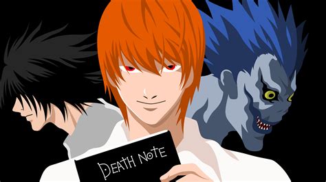 Death Note Light Yagami Ryuk In Black Background 4k 8k Hd Anime