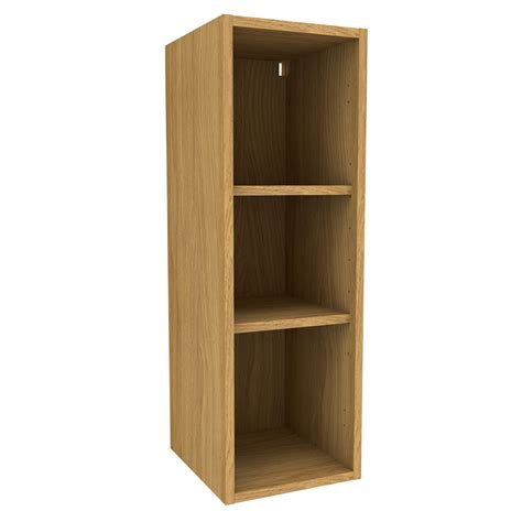 Two adjustable shelves move up and down. Cooke & Lewis Oak effect Tall Standard Wall cabinet, (W ...