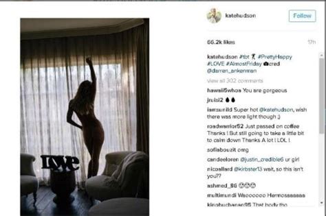 Kate Hudson Strips Off For Instagram Picture
