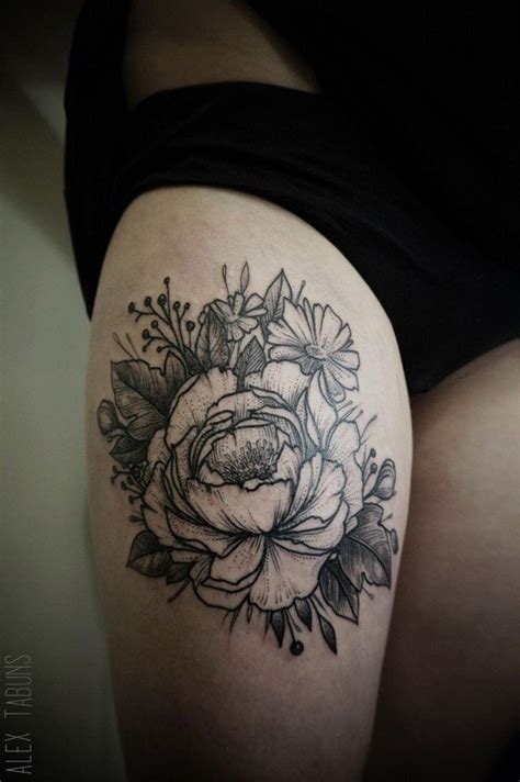 Flower tattoos are always a favorite tattoo design idea for women as most of them are the symbol of feminine beauty. 45 Most Beautiful Peony Tattoo Designs | Incredible Snaps