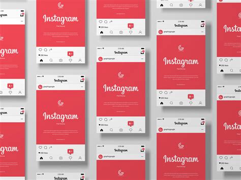 Download Free Grid Instagram Post Mockup | Mockuptree