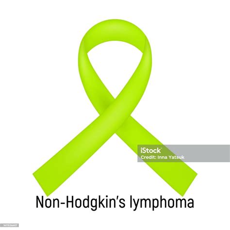 Cancer Ribbon Nonhodgkins Lymphoma Vector Illustration Stock