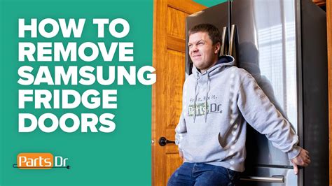 Side by side counter depth refrigerator is beautifully designed with a built in look for a seamless fit. How to remove all three doors on Samsung french door ...