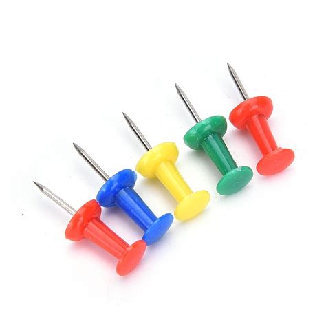 80pcs Plastic Quality Cork Board Safety Colored Push Pins Thumbtack