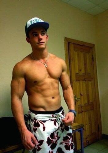Shirtless Male Muscular Frat Boy Jock Hunk Dude Huge Arms Photo X My