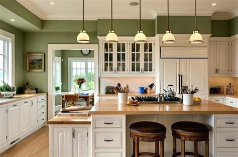 Image Result For Country Kitchens With Color Green Kitchen Walls