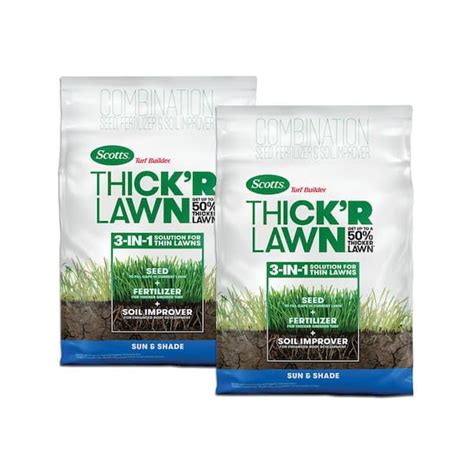 Scotts Turf Builder Lbs Thick R Sun And Shade Grass Seed Pack
