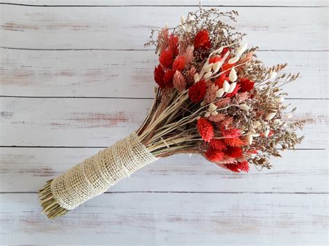 Dried flower bouquet Wildflower Greenery Rustic Wedding ...