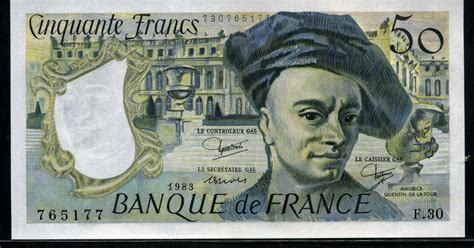 The external cooperation of banque de france. France money 50 French Francs banknote of 1983 Quentin de La Tour|World Banknotes & Coins ...