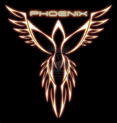 Golden Phoenix Stylized Logo | Phoenix Designs | Pinterest | Phoenix, Phoenix bird and Phoenix ...