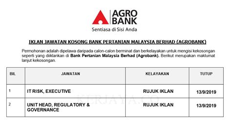 If yes then you have reached at right place. Jawatan Kosong Terkini Bank Pertanian Malaysia Berhad ...