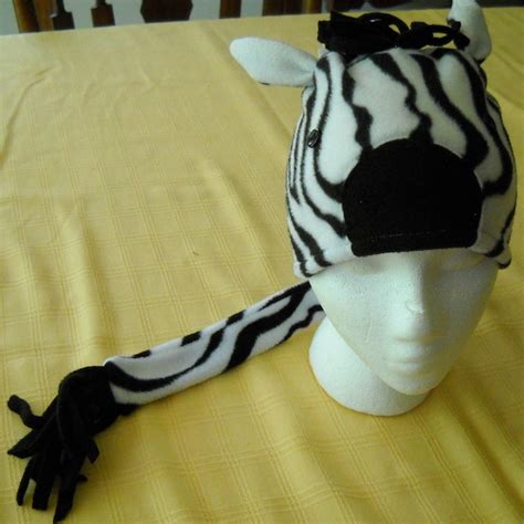 Zebra Hat Etsy