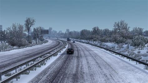 Frosty Winter Weather Mod V74 Ets2 Euro Truck Simulator 2 Mods