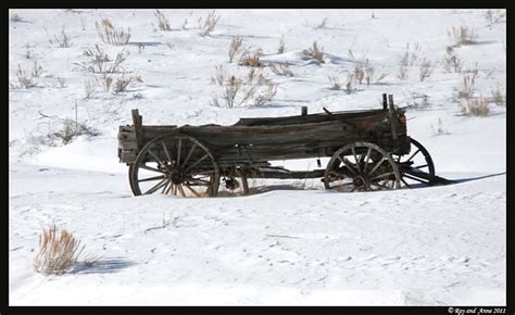 Wagon In The Snow An Old Wagon In The Snow Along The Weber Flickr