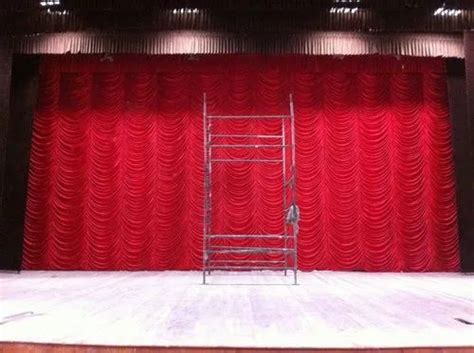 Hmi Plain Velvet Auditorium Stage Curtain At Rs 200000piece In