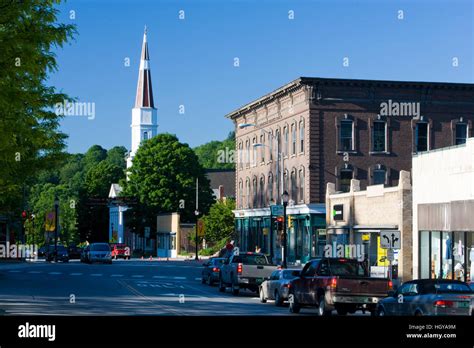 Downtown Springfield Vermont Stock Photo Alamy