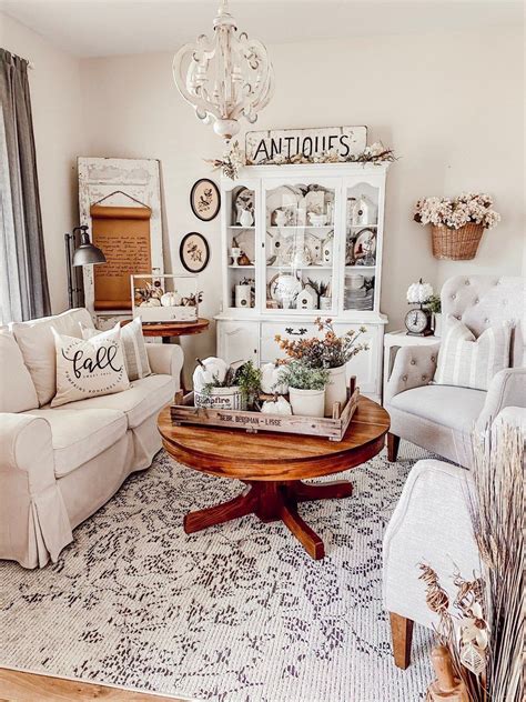Since the living room is the very spot were numbers of individuals gather and sit around, choosing a comfortable sofa is a top priority. A Neutral, White & Cozy Cottage Farmhouse Family Room in ...