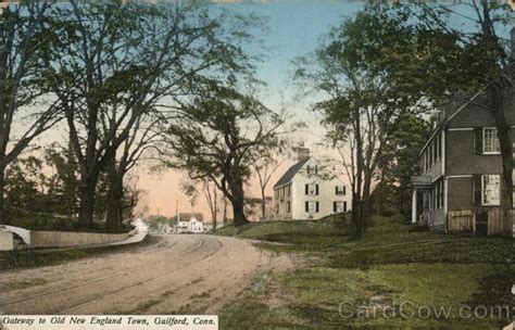 Gateway To Old New England Town Guilford Ct Postcard