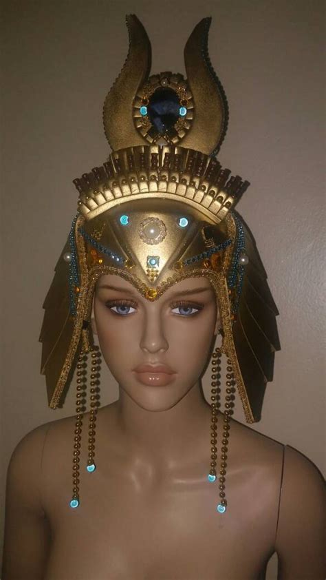 Cleopatra Headdress Egyptian Headdress Kentucky Derby Mardi Etsy