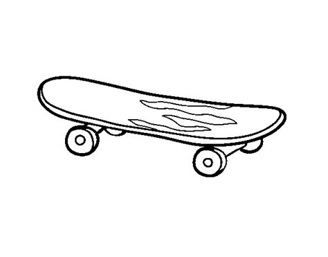 Desenho De O Skate Para Colorir Colorir Com