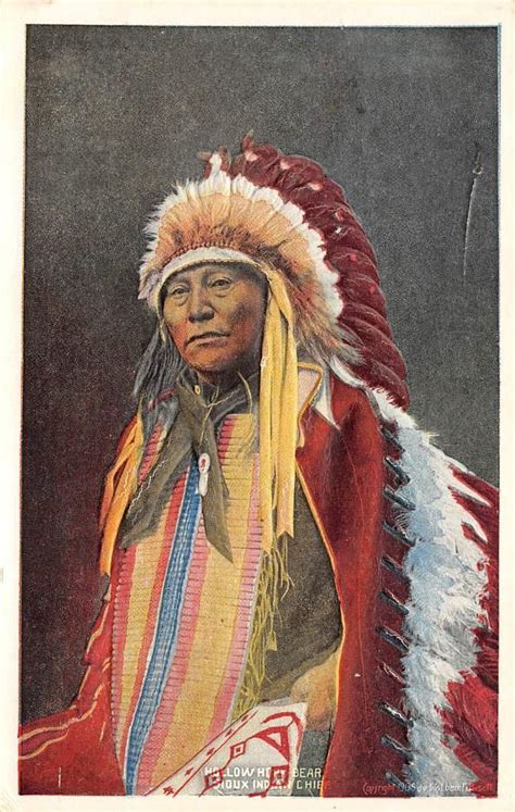 Hollow Horn Bear Native American Sioux Indian Chief 1906 Native