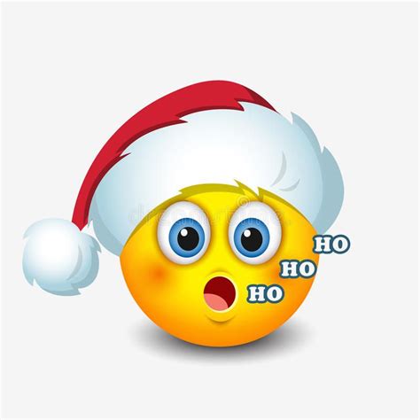 Emoticon Lindo De Santa Claus Smiley Emoji Vector El Ejemplo Stock