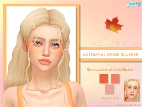The Sims Resource Autumnal Cheek Blusher