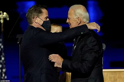 Looks like john kerry has stepped in to save the day. There's Hunter! Joe Biden's son appears on stage after his ...