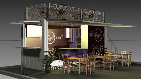 Shipping Container Cafe Freelance Architectural Design Cad Crowd