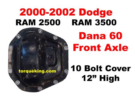 2000 2002 Ram Dana 60 Axle Identification