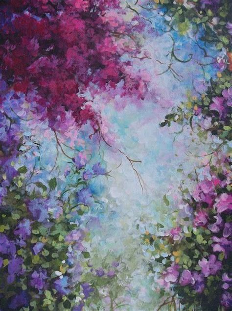 Maria On Twitter Painting Floral Painting Landscape Paintings