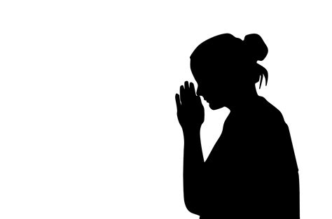 Praying Child Silhouette At Getdrawings Free Download