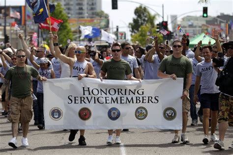 Gay Pride Parade Features Members Of Military In San Diego