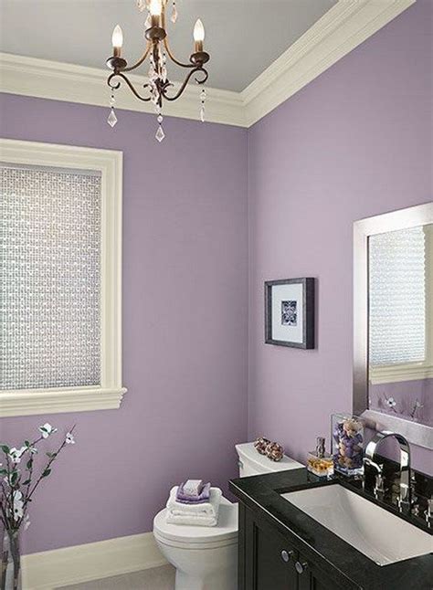 You just need to consider what furniture you will apply on your bathroom. lavender bathroom paint idea | Purple bathroom decor ...