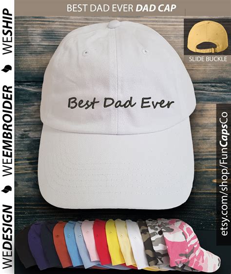 Best Dad Ever Dad Hat Dad Hat Embroidered Hat Best Dad Etsy In 2021
