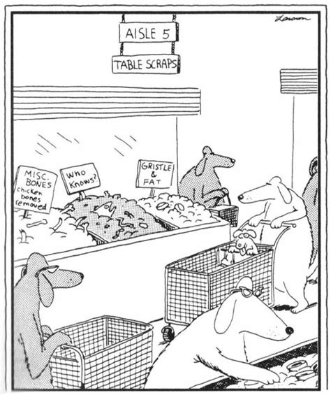 No People Food For Dogs Far Side Cartoons Far Side Comics The Far Side