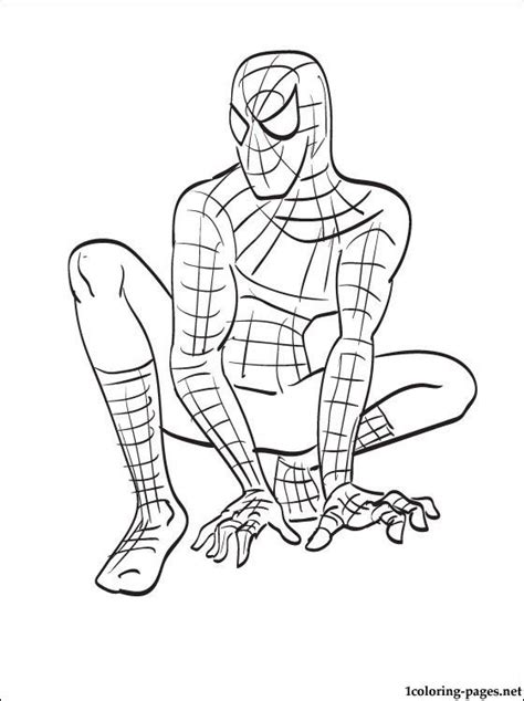 Spider Man Line Drawing For Little Boys Coloring Pages Spiderman Coloring Coloring Pages