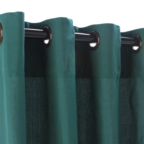 Weathersmart Outdoor Curtain With Grommets Emerald